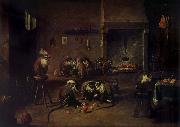 TENIERS, David the Younger Apes in a Kitchen china oil painting reproduction